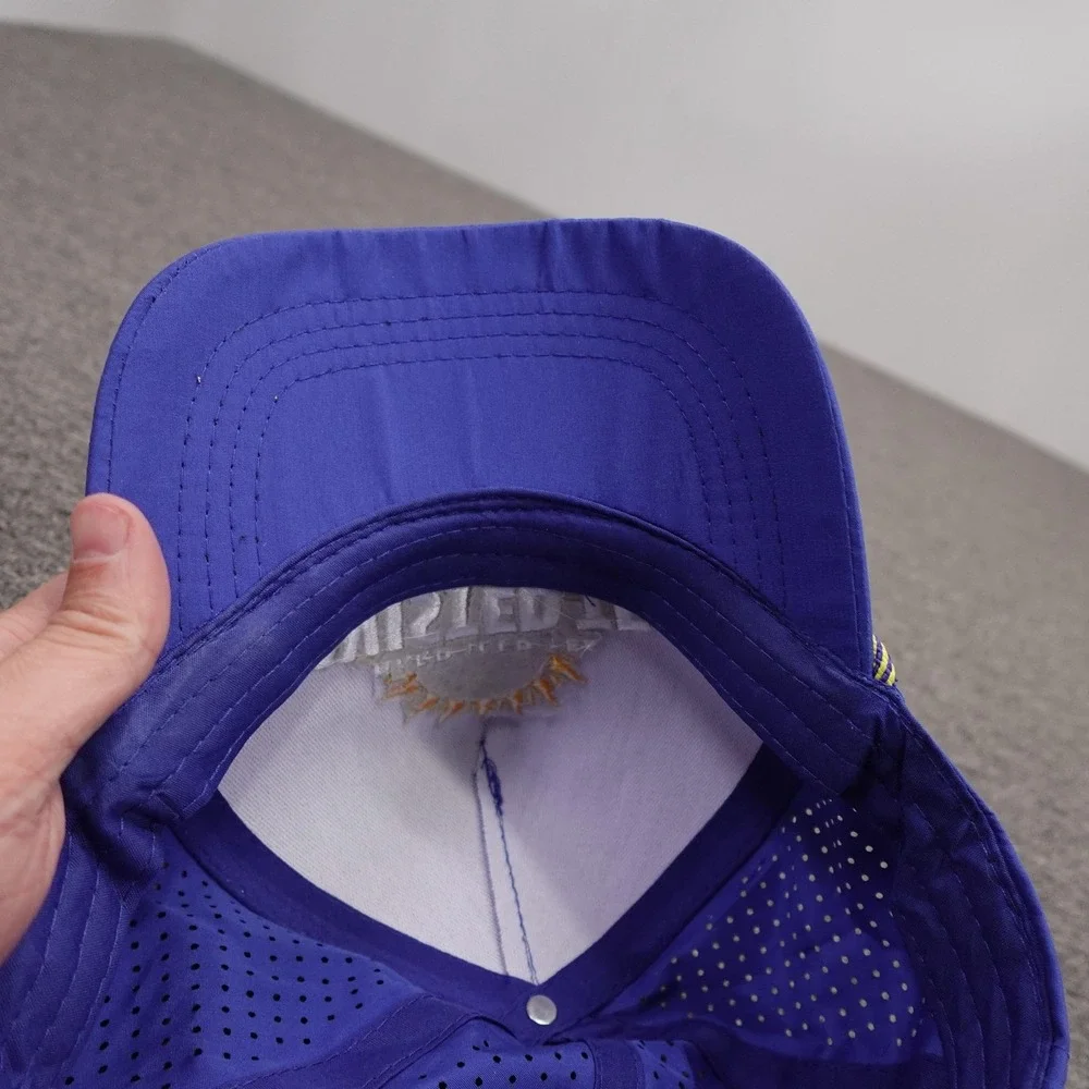 Twisted Tea Hat Cap Snap Back Mens One Size Blue Rope Perforated Baseball Beer